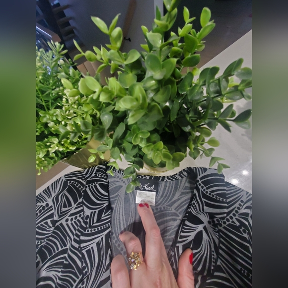 KAREL Splendide robe cache-coeur à motifs de longueur midi - Picture 4 of 6